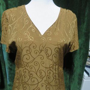 Vintage Ladies Long Dress, Size 4...28" waist and 51" from shoulder to bottom